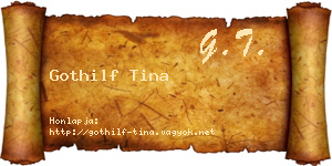 Gothilf Tina névjegykártya